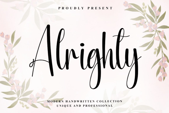 Alrighty Font - Featured Image