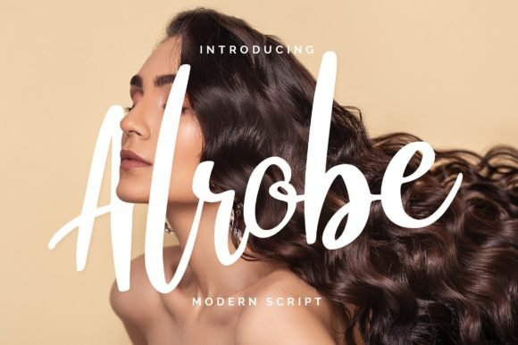 Alrobe Script Font - Featured Image
