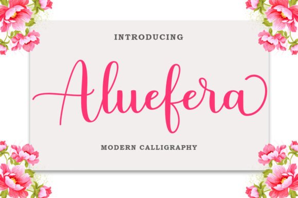 Aluefera Script Font - Featured Image