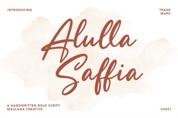 Alulla Saffia Font - Featured Image