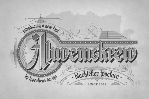 Aluvemskrew Font - Featured Image