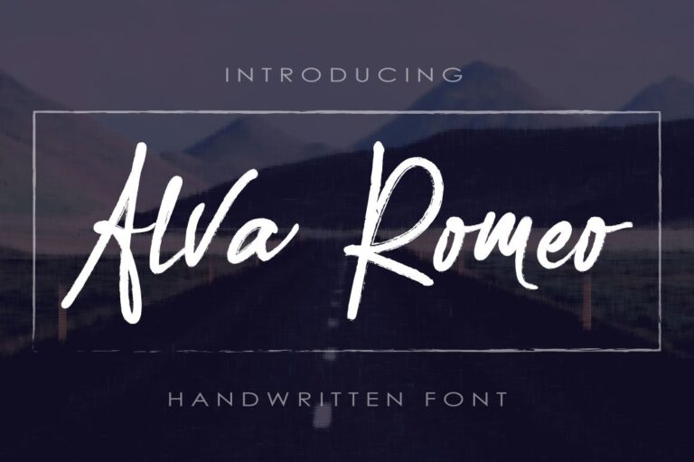 Alva Romeo Font - Featured Image