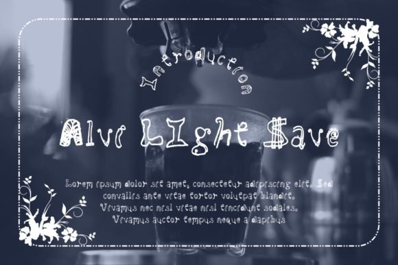 Alvi LIght Save Font - Featured Image