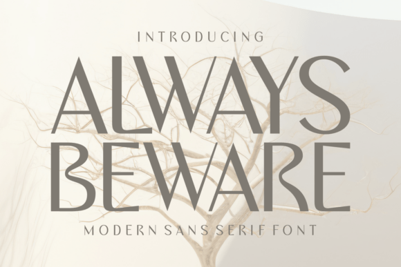 Always Beware Font - Featured Image