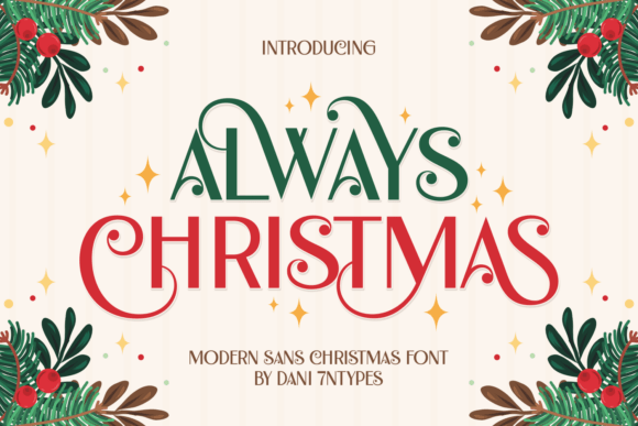 Always Christmas Font - Featured Image