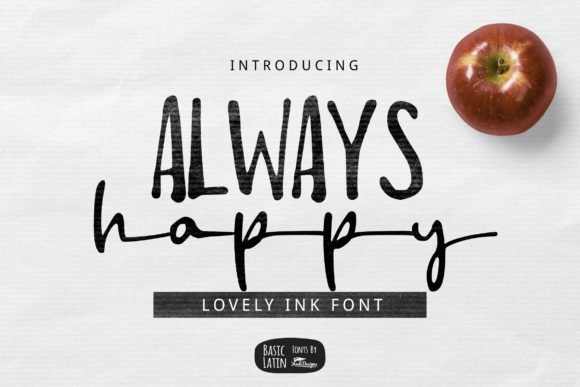 Always Happy Font - Featured Image