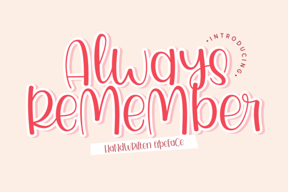 Always Remember Font - Featured Image
