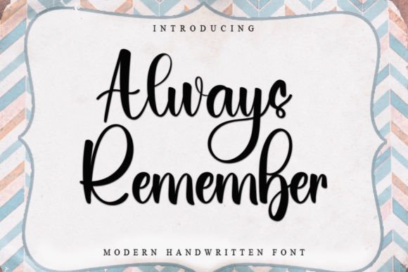 Always Remember Font - Featured Image