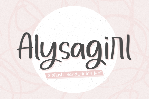 Alysagirl Font - Featured Image
