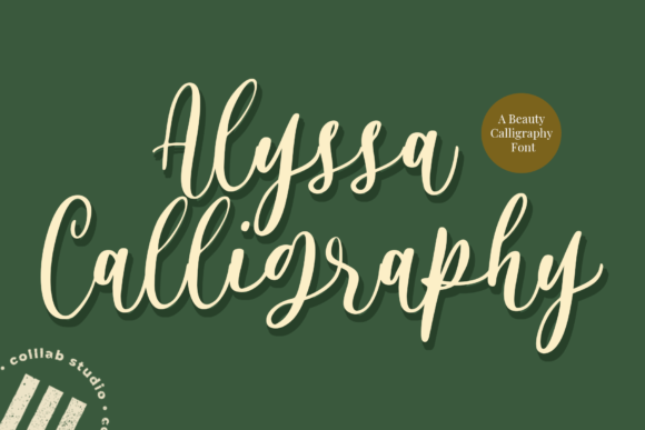 Alyssa Calligraphy Font - Featured Image