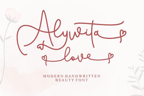 Alywita Love Font - Featured Image