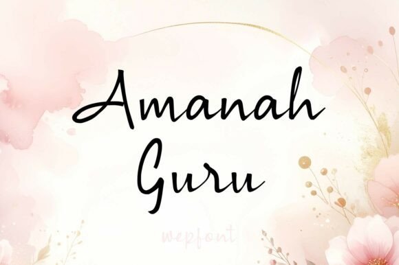 Amanah Guru Font - Featured Image