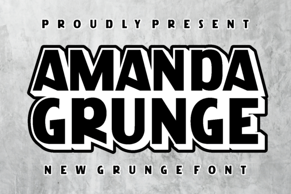 Amanda Grunge Font - Featured Image