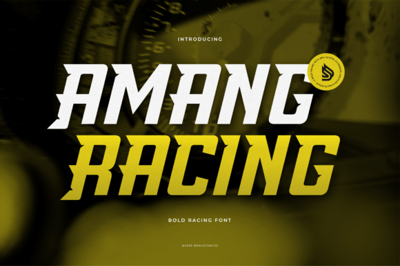 Amang Racing Font - Featured Image