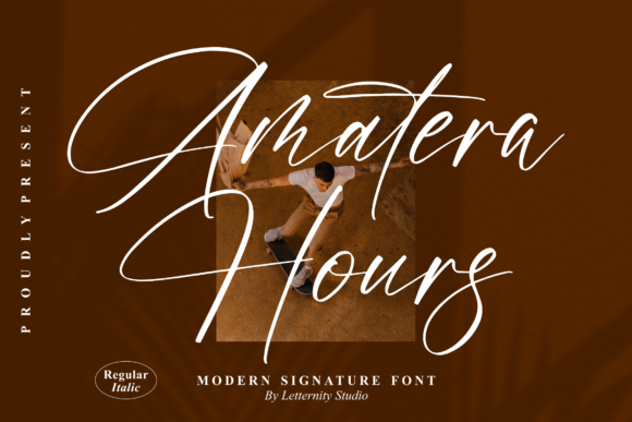 Amatera Hours Font - Featured Image