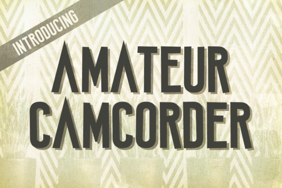 Amateur Camcorder Font - Featured Image