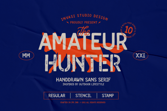 Amateur Hunter Font - Featured Image