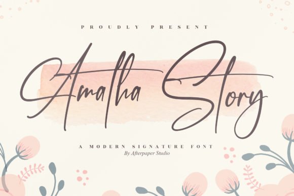 Amatha Story Font - Featured Image