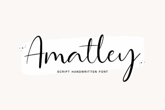 Amatley Script Font - Featured Image