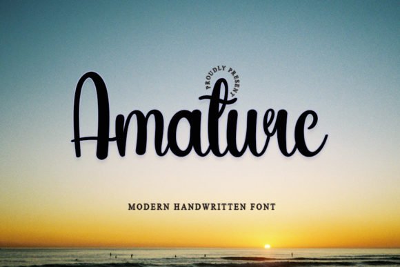Amature Font - Featured Image