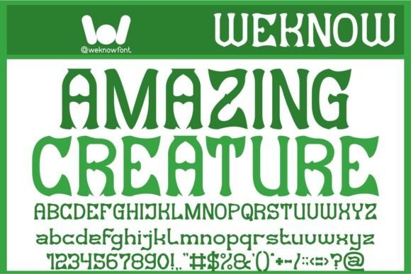 Amazing Creature Font - Featured Image