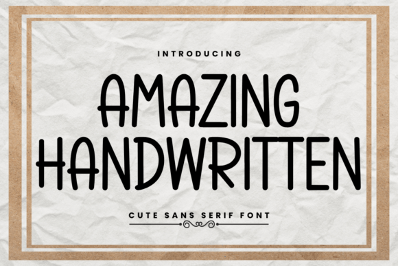 Amazing Handwritten Font - Featured Image