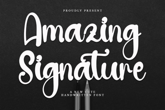 Amazing Signature Font - Featured Image