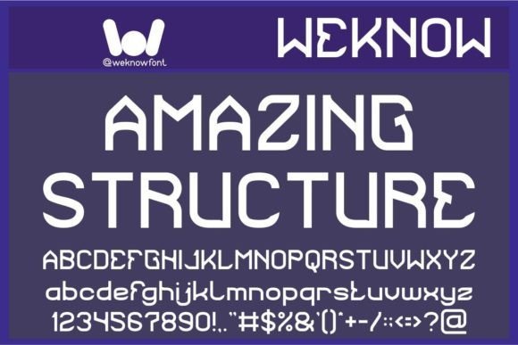 Amazing Structure Font - Featured Image