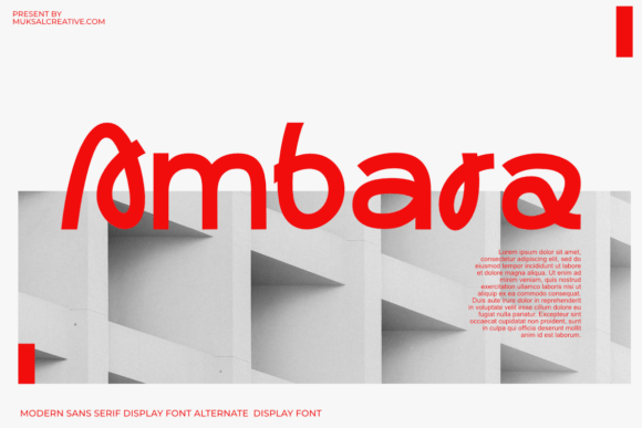 Ambara Font - Featured Image