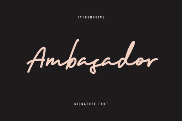 Ambasador Font - Featured Image