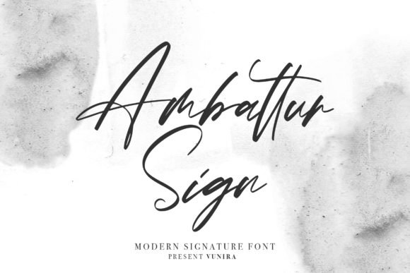 Ambattur Sign Font - Featured Image