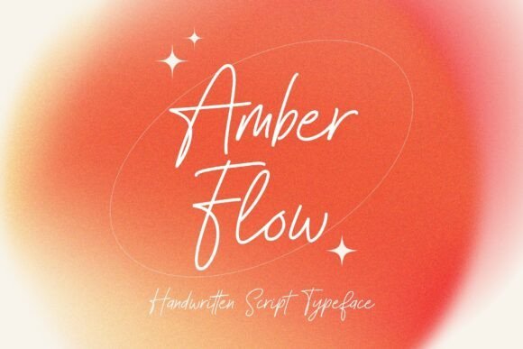Amber Flow Font - Featured Image