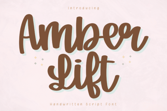 Amber Lift Font - Featured Image