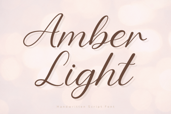 Amber Light Font - Featured Image