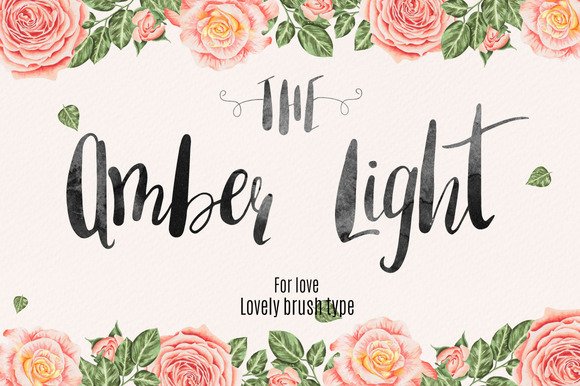 Amber Light Font - Featured Image