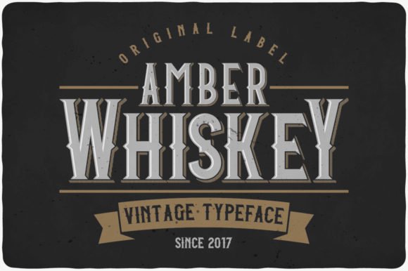 Amber Whiskey Font - Featured Image