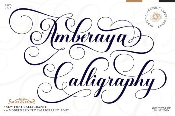 Amberaya Calligraphy Font - Featured Image