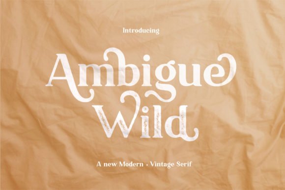 Ambigue Wild Font - Featured Image