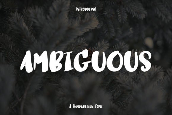 Ambiguous Font - Featured Image