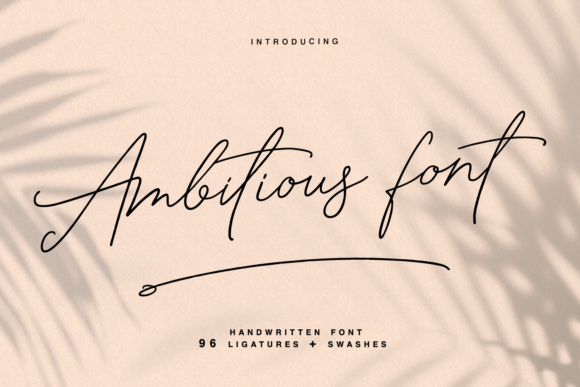 Ambitious Font - Featured Image