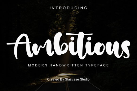 Ambitious Font - Featured Image