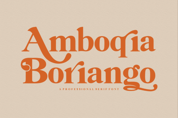 Amboqia Boriango Font - Featured Image