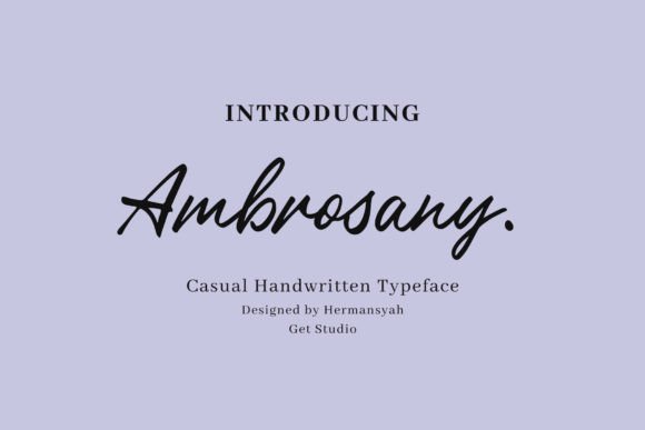 Ambrosany Font - Featured Image