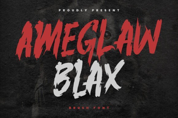 Ameglaw Blax Font - Featured Image