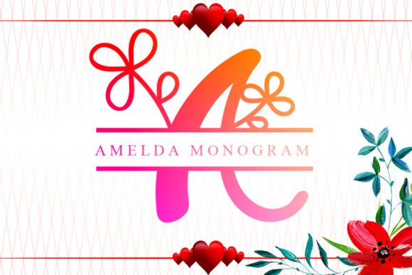 Amelda Monogram Font - Featured Image