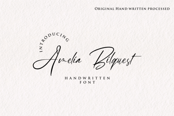 Amelia Bilquest Font - Featured Image