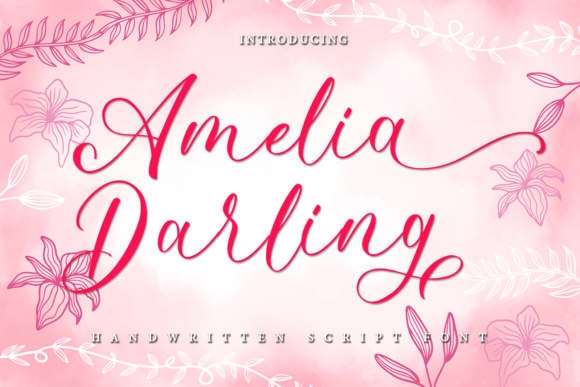 Amelia Darling Font - Featured Image