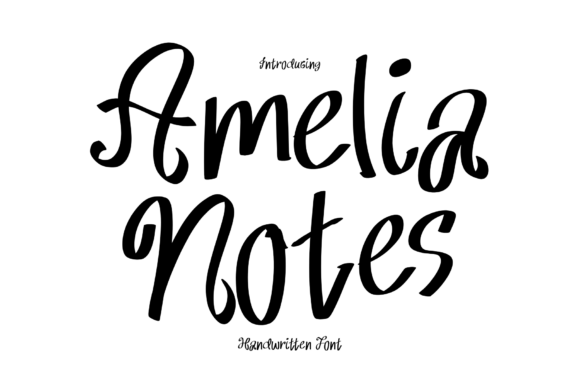 Amelia Notes Font - Featured Image