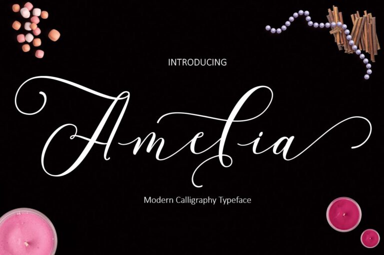 Amelia Script Font - Featured Image