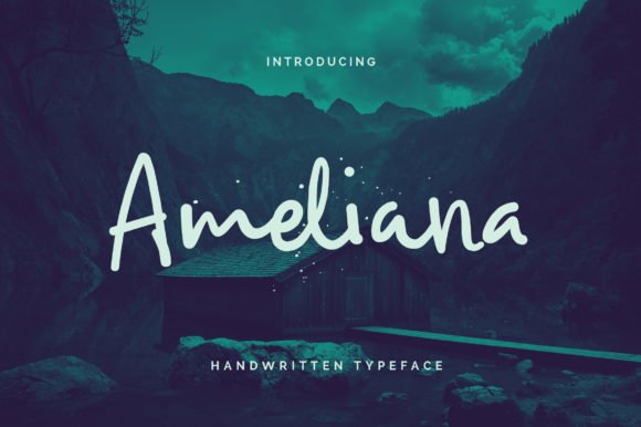 Ameliana Script Font - Featured Image